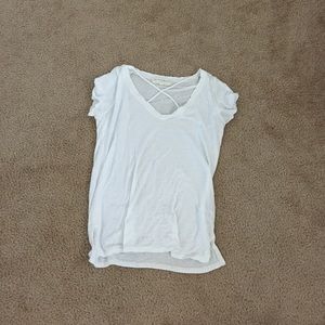 Urban Outfitters White Cross Cross Tee